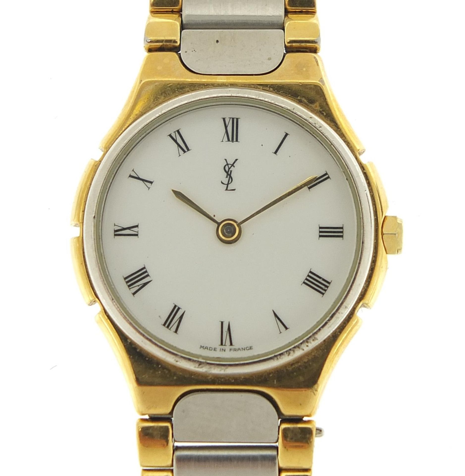 Yves St. Laurent, ladies quartz wristwatch numbered 192088, 24mm in diameter :For Further