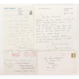 Two horseracing interest hand written letters from Peter O'Sullivan CBE, one on Daily Express headed