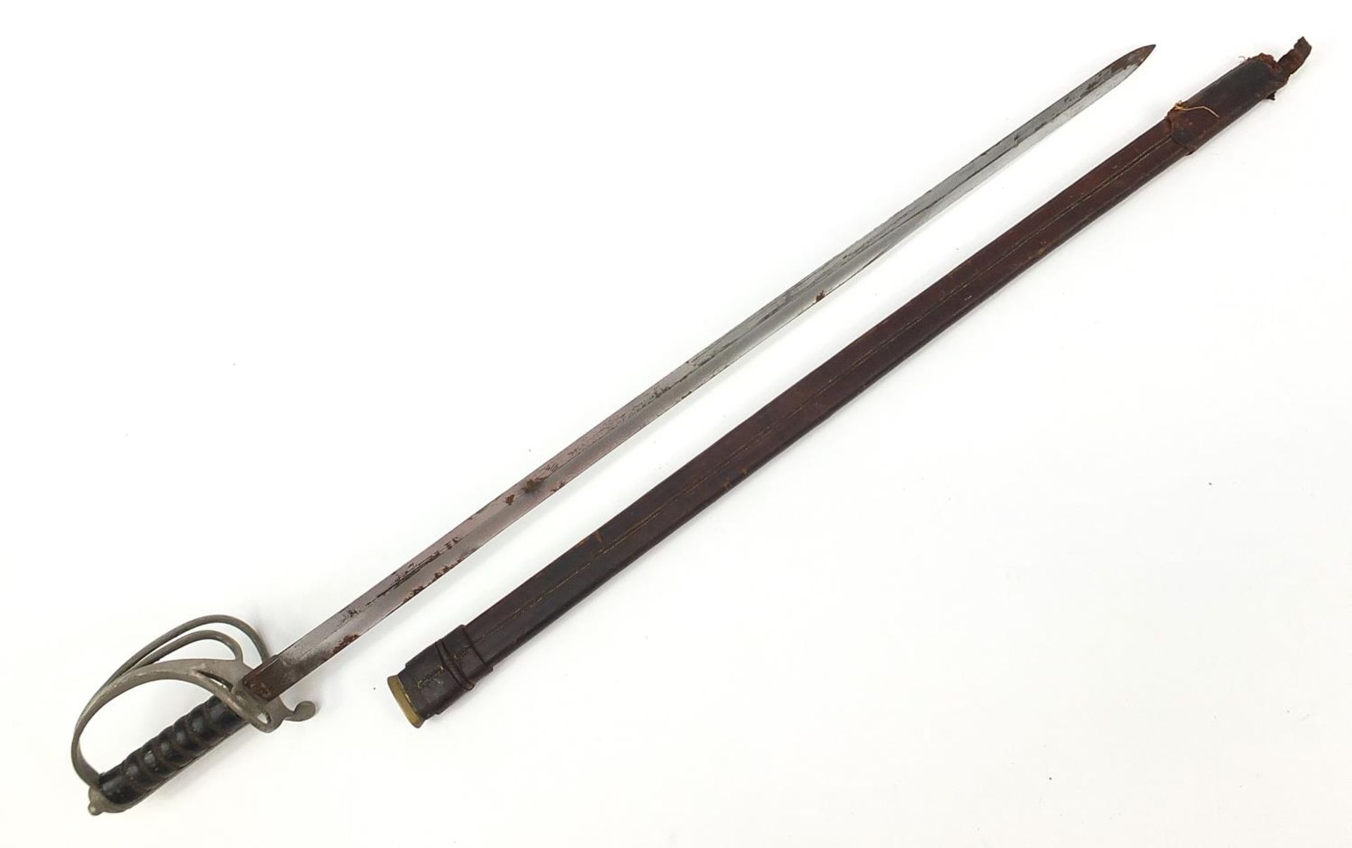 Military interest British military dress sword by Manton & Co of Calcutta and Delhi, 98cm in - Image 4 of 6