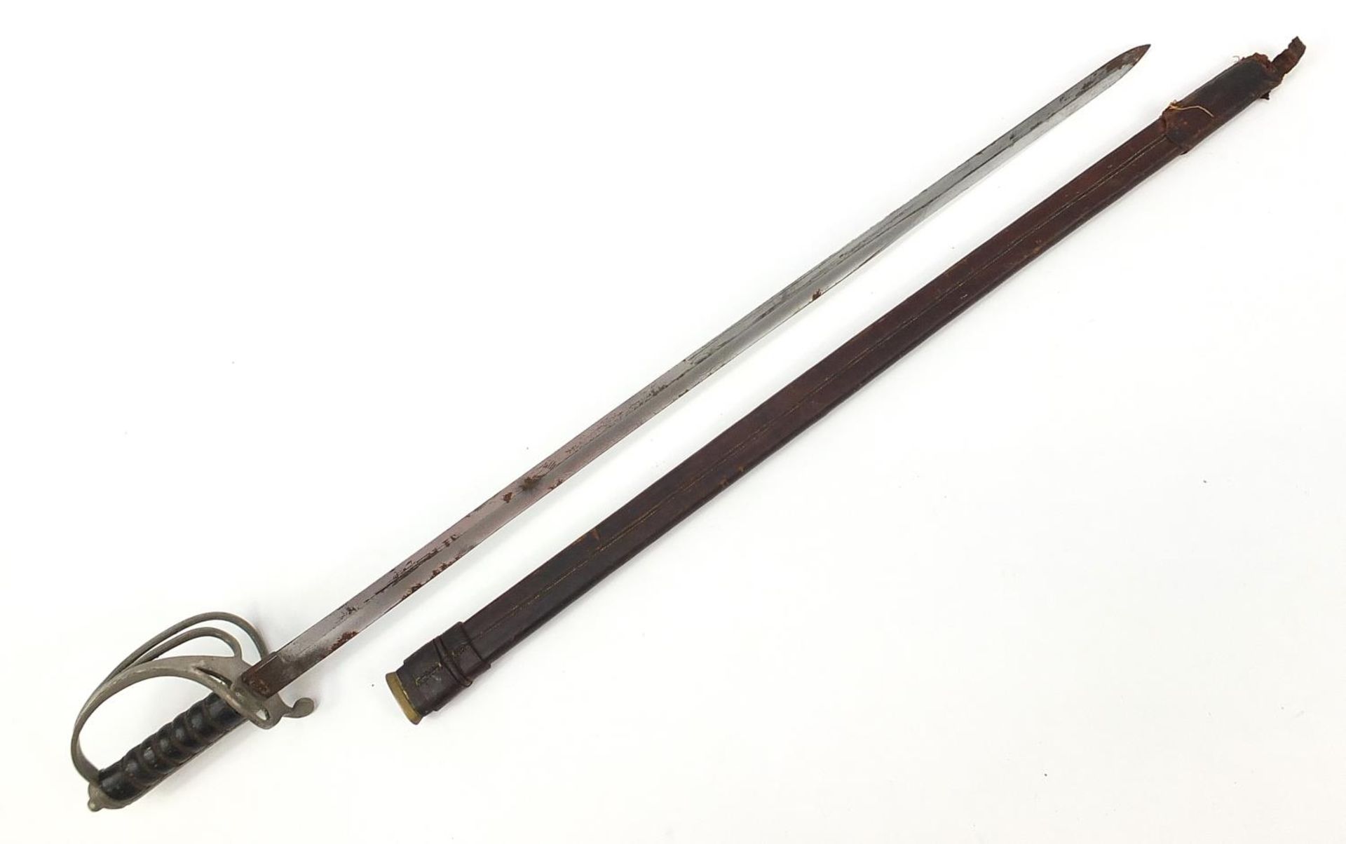 Military interest British military dress sword by Manton & Co of Calcutta and Delhi, 98cm in - Bild 4 aus 6