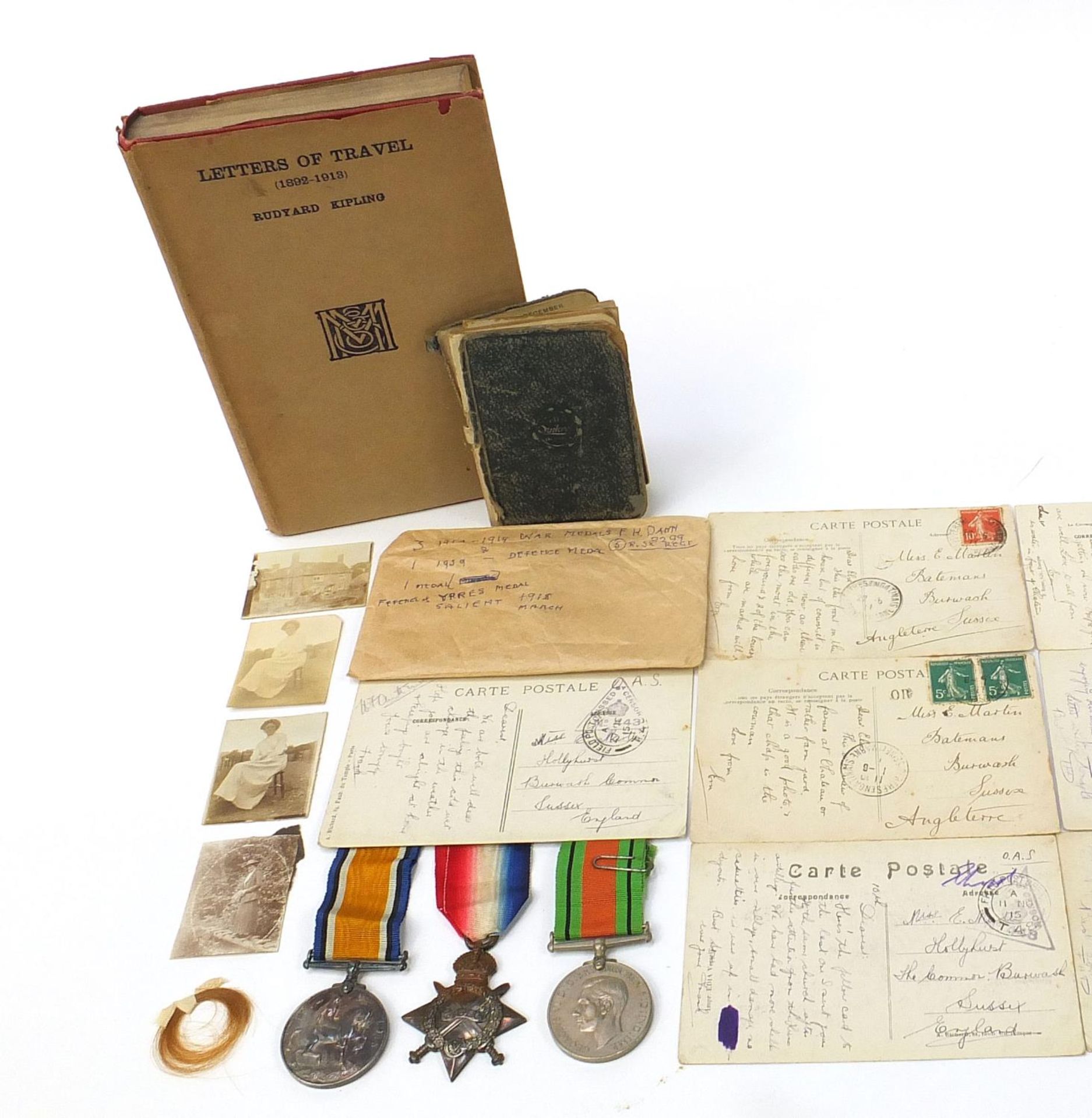 British military World War I and World War II three medal group relating to Cpl F H Dann of the - Image 2 of 11