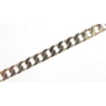 Silver curb link child's necklace, 28cm in length, 22.3g :For Further Condition Reports Please Visit