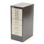 Easiscan, vintage metal seven drawer filing cabinet, 67.5cm H x 28cm W x 41cm D :For Further