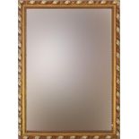 Ornate gilt framed wall mirror with bevelled glass, 60cm x 44cm :For Further Condition Reports