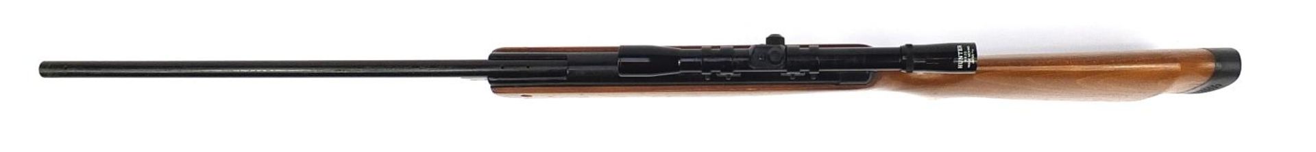 BSA Meteor .22 cal break barrel air rifle with Hunter 4x20 spotting scope, the barrel numbered - Image 2 of 7