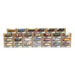 Collection of Corgi Classics die cast model vehicles with boxes including Thorneycroft van with