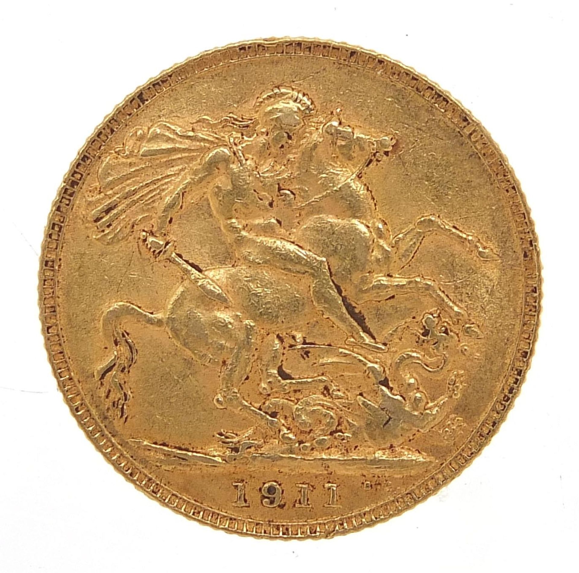 George V 1911 gold sovereign :For Further Condition Reports Please Visit Our Website, Updated Daily - Image 2 of 2