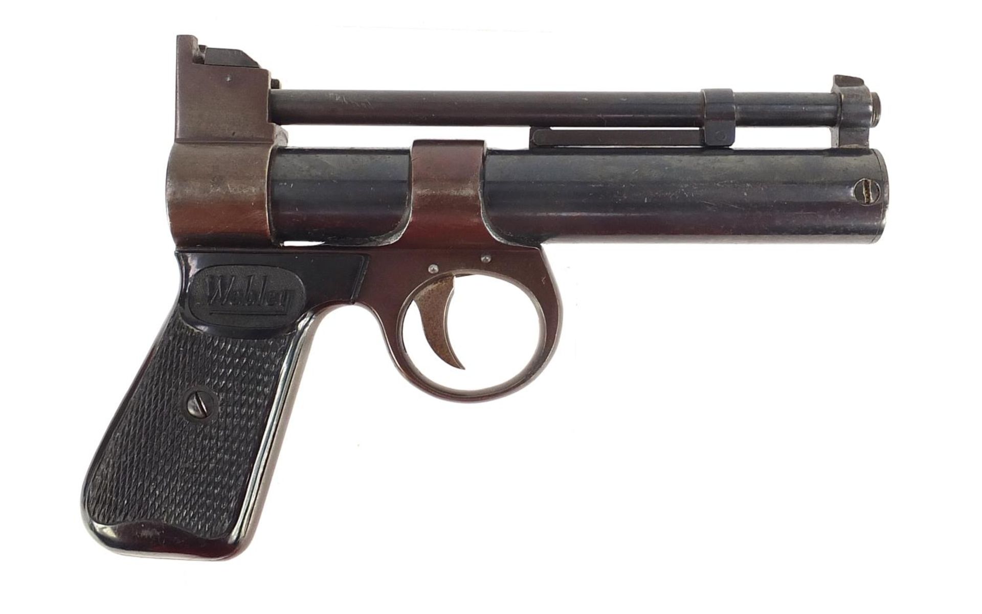 Webley & Scott Junior over lever .177 cal air pistol with box, 17cm in length :For Further Condition - Image 5 of 7