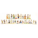 Collection of Royal Doulton and Royal Albert Beatrix Potter figures including Bride Bunnykins and