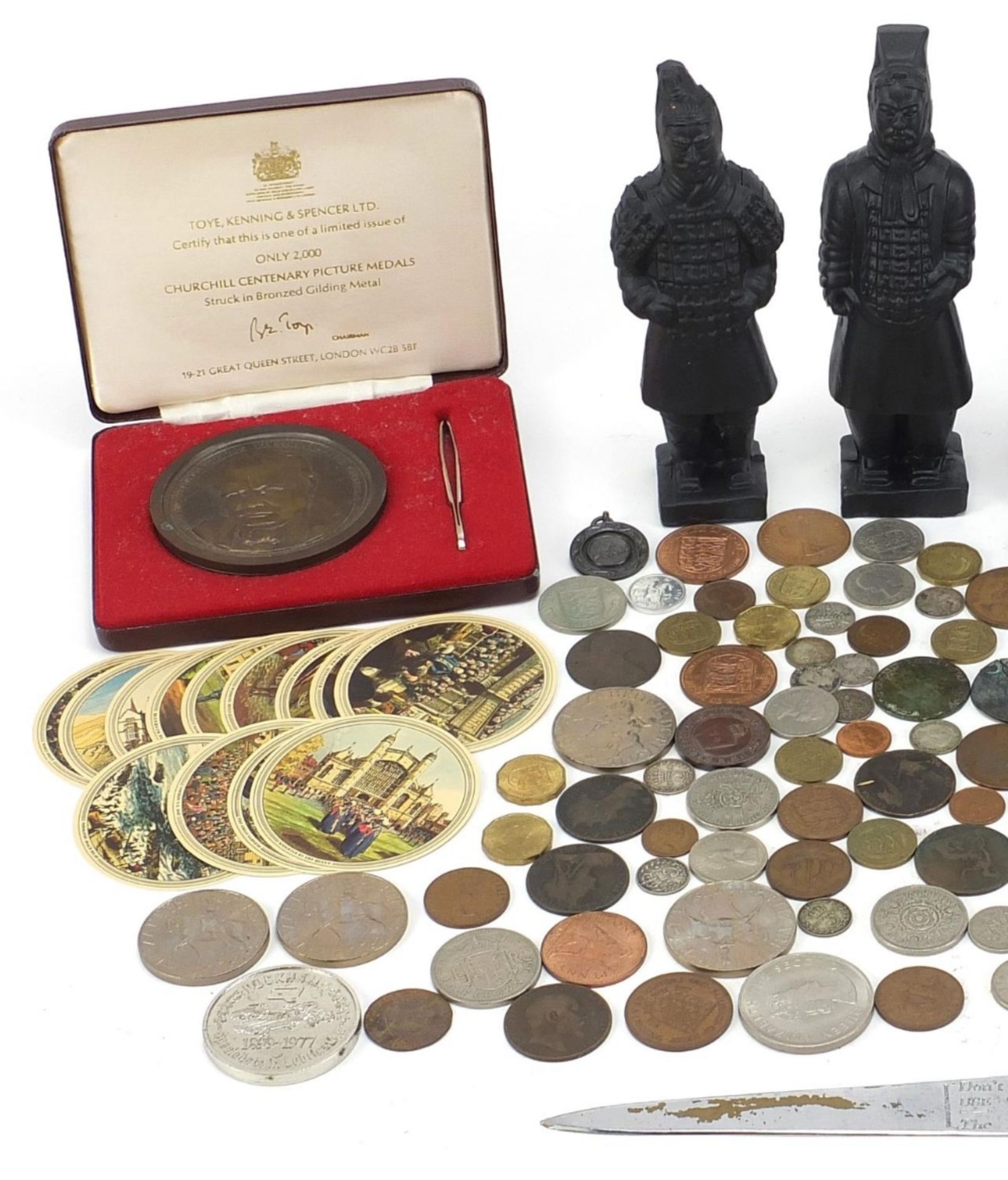 Sundry items including coinage and a Punch letter opener :For Further Condition Reports Please Visit - Bild 2 aus 4