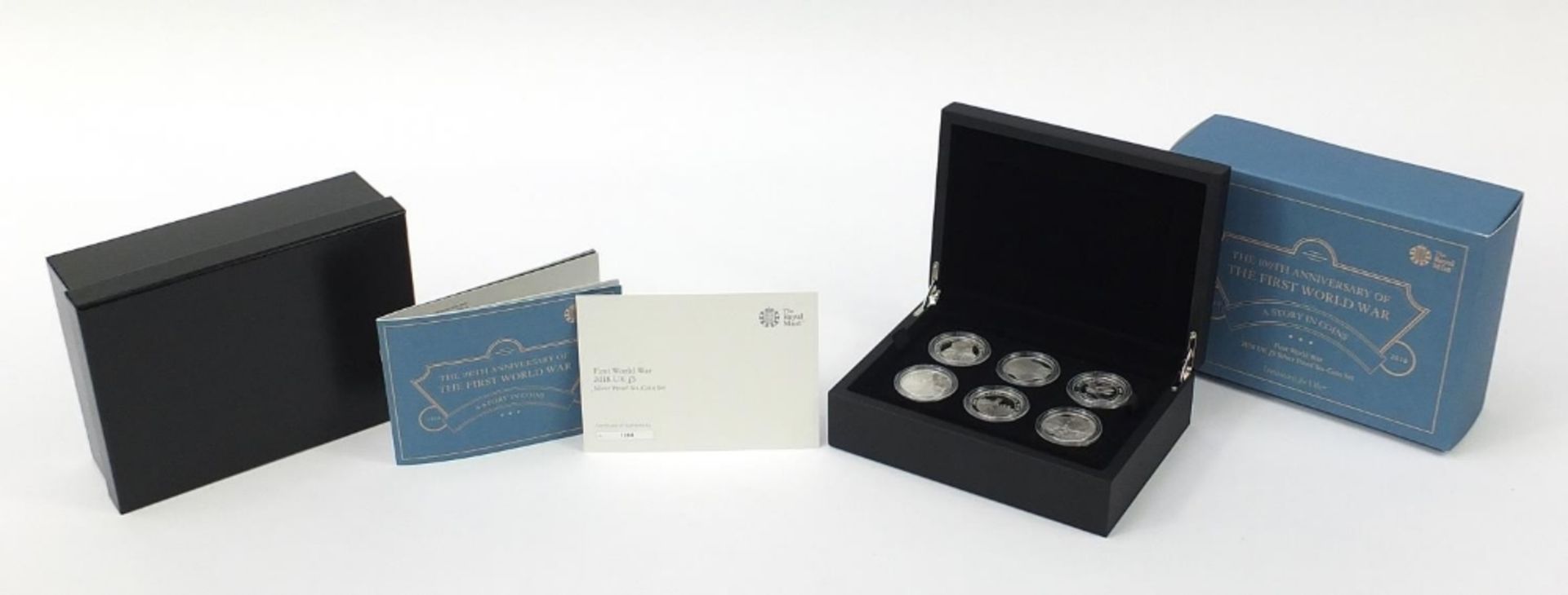 2018 five pound silver proof six coin set from the The 100th Anniversary of the First World War - Image 6 of 6