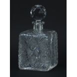 Good quality cut glass decanter, 23.5cm high :For Further Condition Reports Please Visit Our