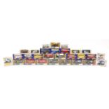 Collection of Corgi die cast model vehicles with boxes, including four model T vans :For Further