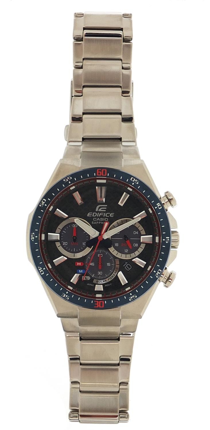 Casio Edifice, gentlemen's Scuderia Toro Rosso solar 2018 limited edition wristwatch with box, - Image 2 of 6
