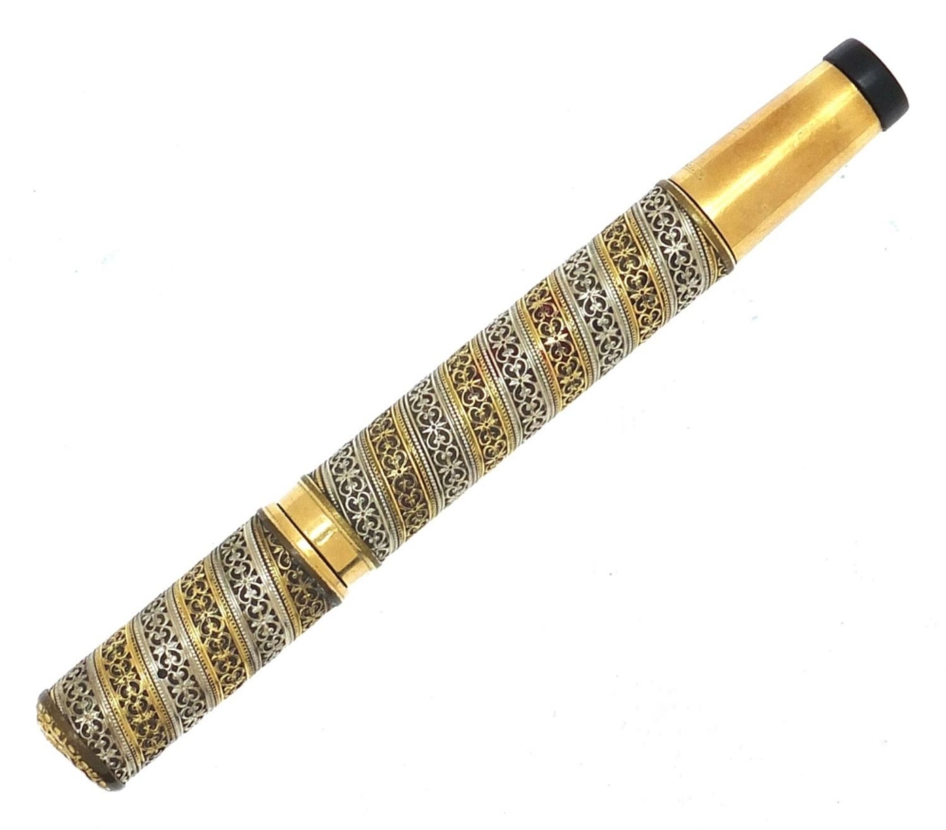 Waterman's gold plated fountain pen with retractable 14ct gold nib :For Further Condition Reports - Image 3 of 4