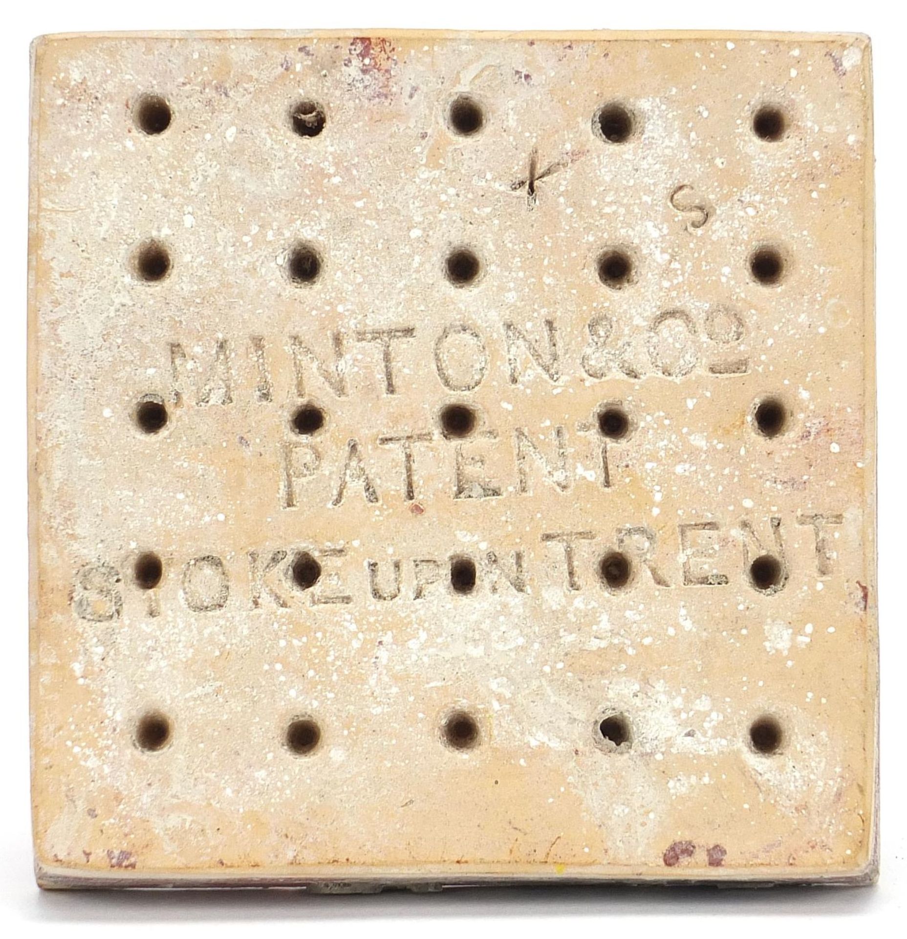 Victorian Minton & Co encaustic tile from the Westminster Palace throne room, 15cm x 15cm ( - Bild 2 aus 3