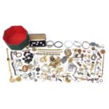 Vintage and later costume jewellery including brooches, wristwatches and bangles :For Further