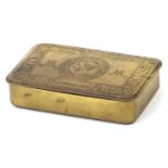 British military World War I brass Mary tin :For Further Condition Reports Please Visit Our Website,
