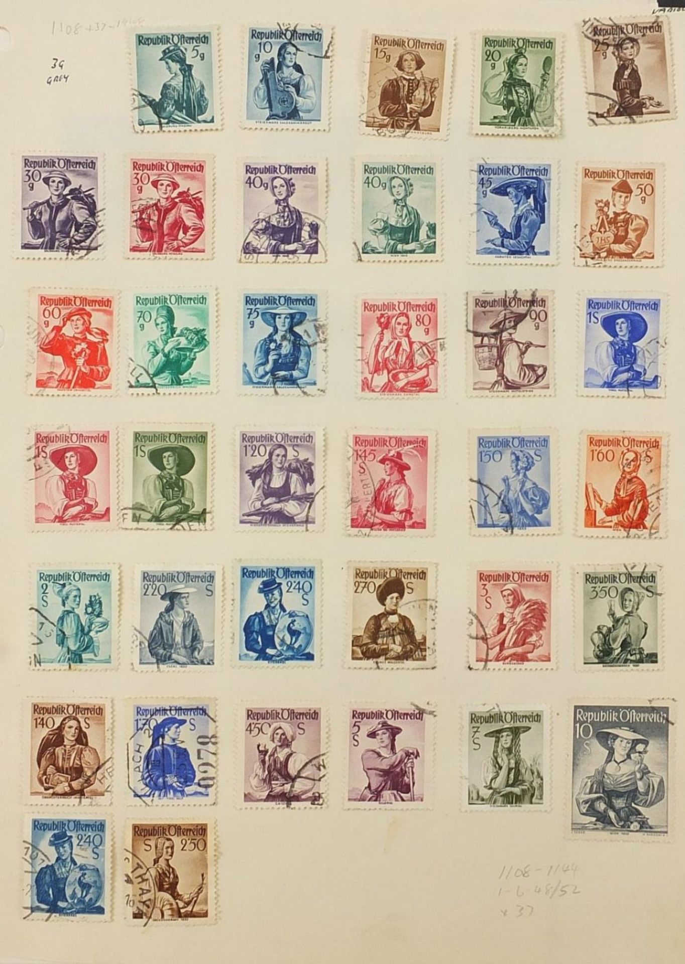 Extensive collection of antique and later world stamps arranged in albums including Brazil, - Image 47 of 52