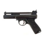Vintage Webley & Scott mark I over lever .177 cal air pistol, 19cm in length :For Further
