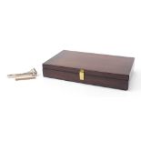 Bolivar humidor with cigar cutter, 42.5cm wide :For Further Condition Reports Please Visit Our