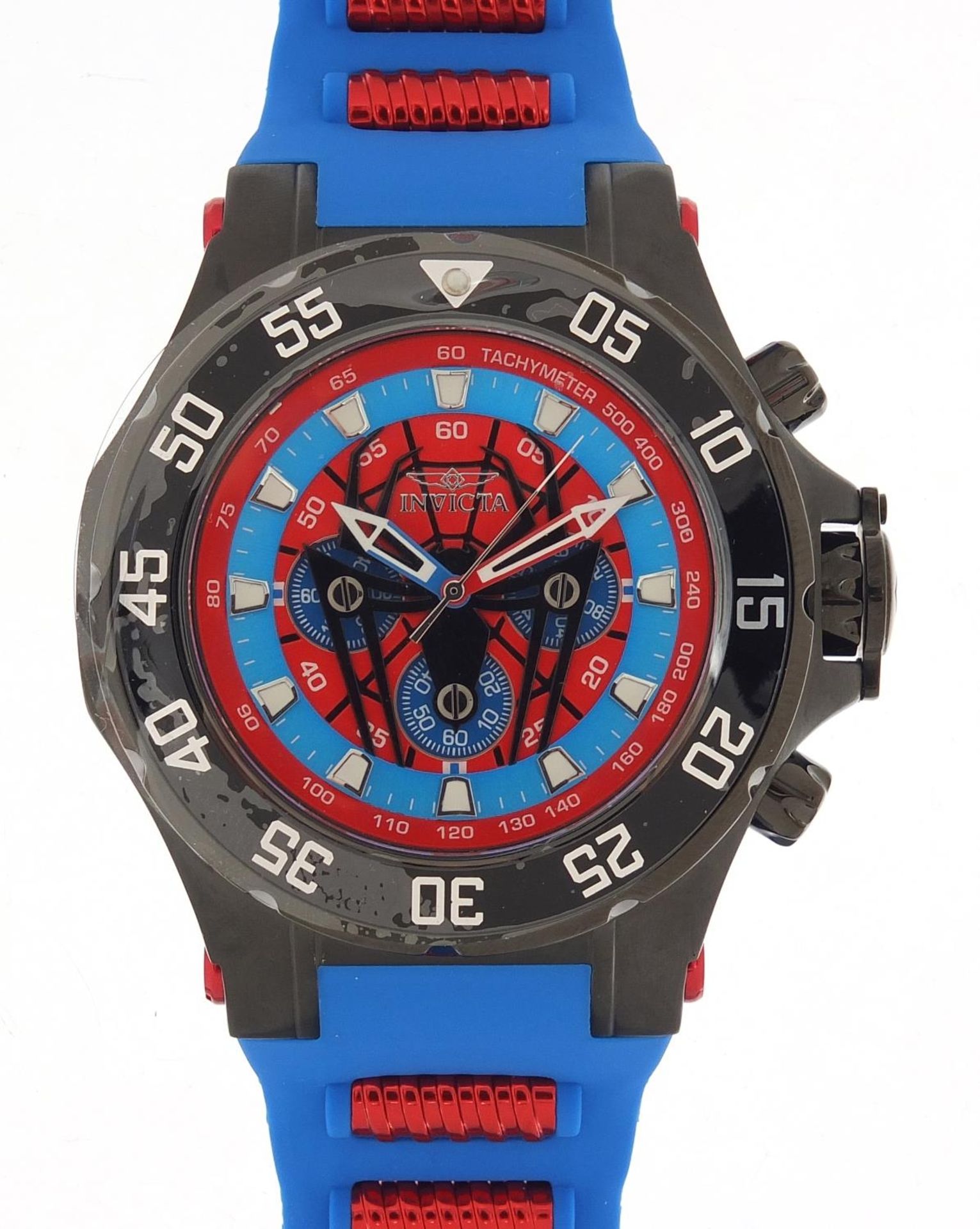 Invicta, gentlemen's Marvel Spiderman wristwatch with box and paperwork, limited edition 0741/