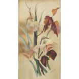 Still life flowers, early 20th century watercolour bearing an indistinct signature, possibly