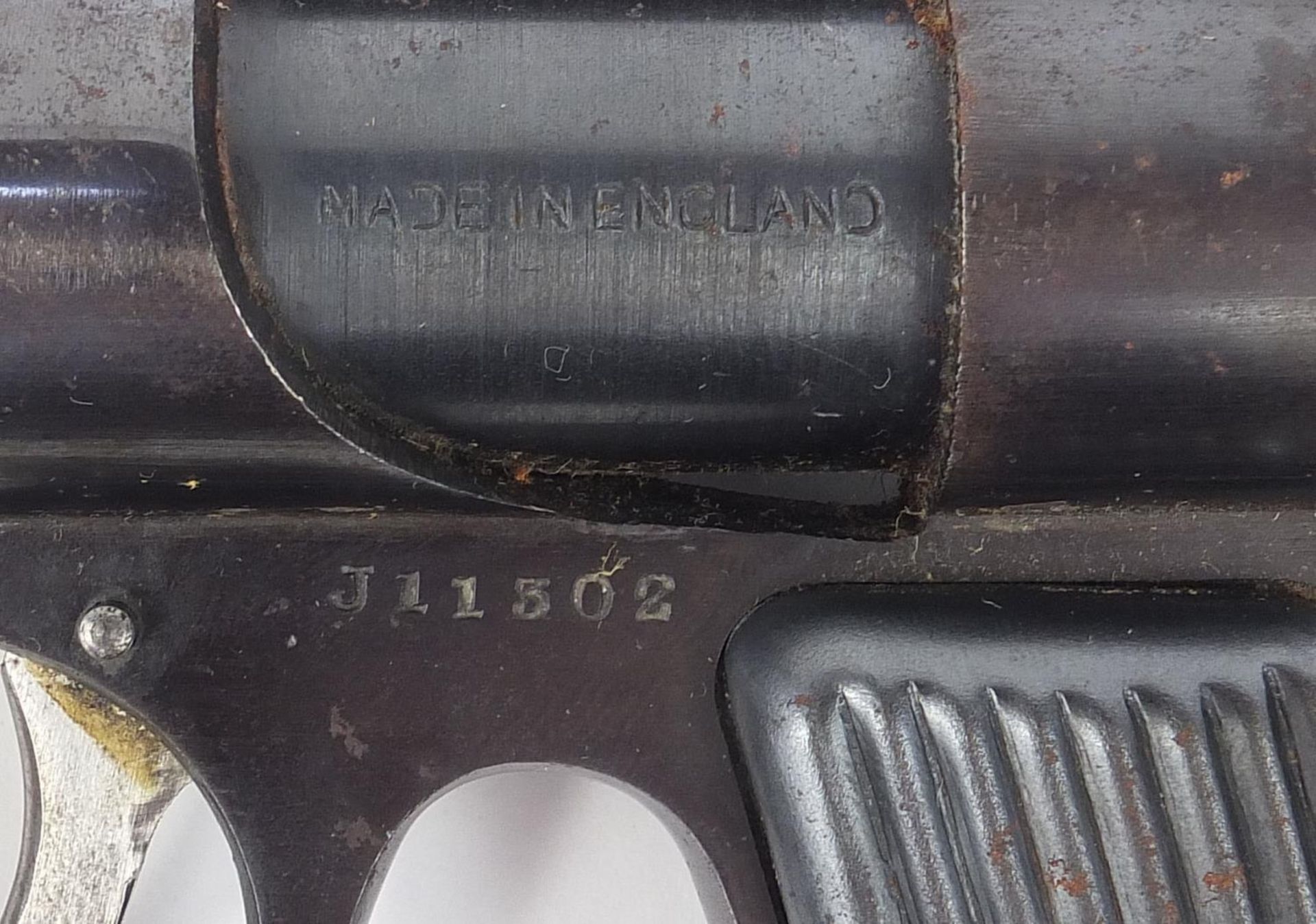 Webley & Scott Junior over lever .177 cal air pistol with box, 18cm in length :For Further Condition - Image 6 of 6