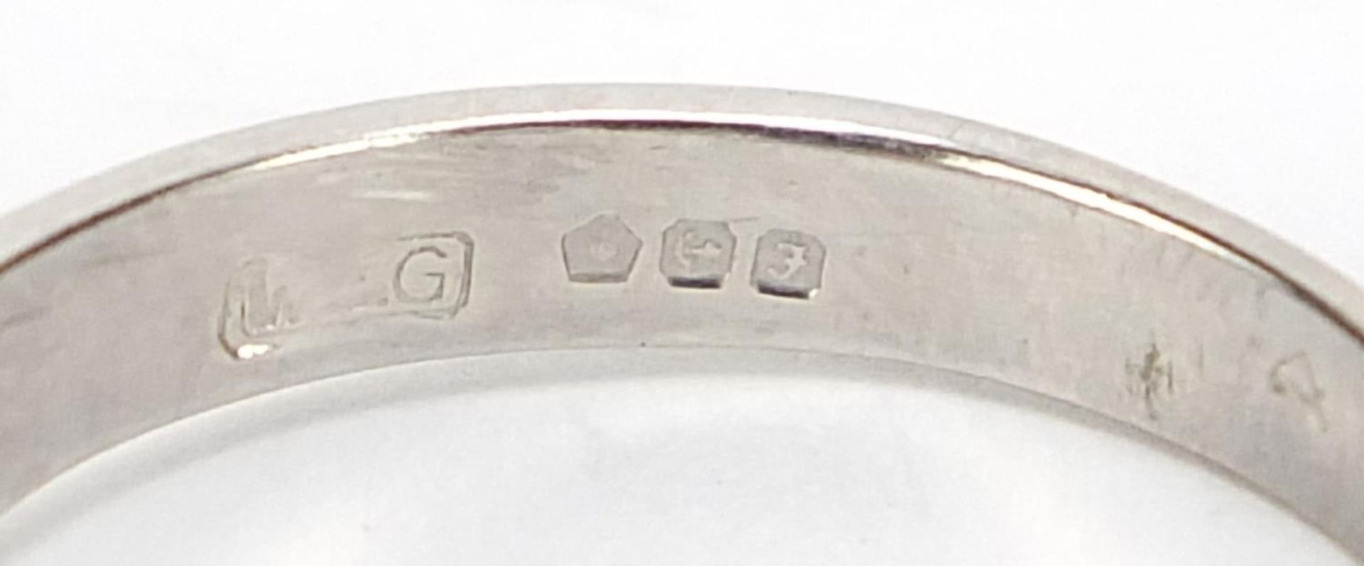 Platinum and diamond solitaire ring, size M, 3.9g :For Further Condition Reports Please Visit Our - Image 4 of 6