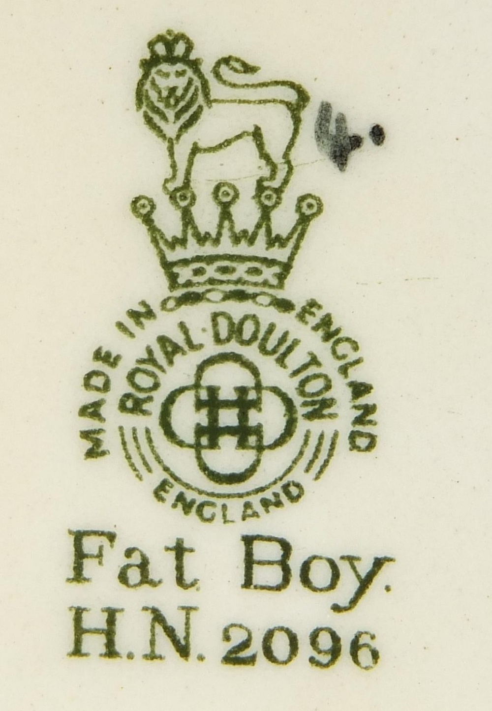 Two collectable figurines comprising Royal Doulton Fat Boy HN2096 and Royal Worcester December 3458, - Image 4 of 5