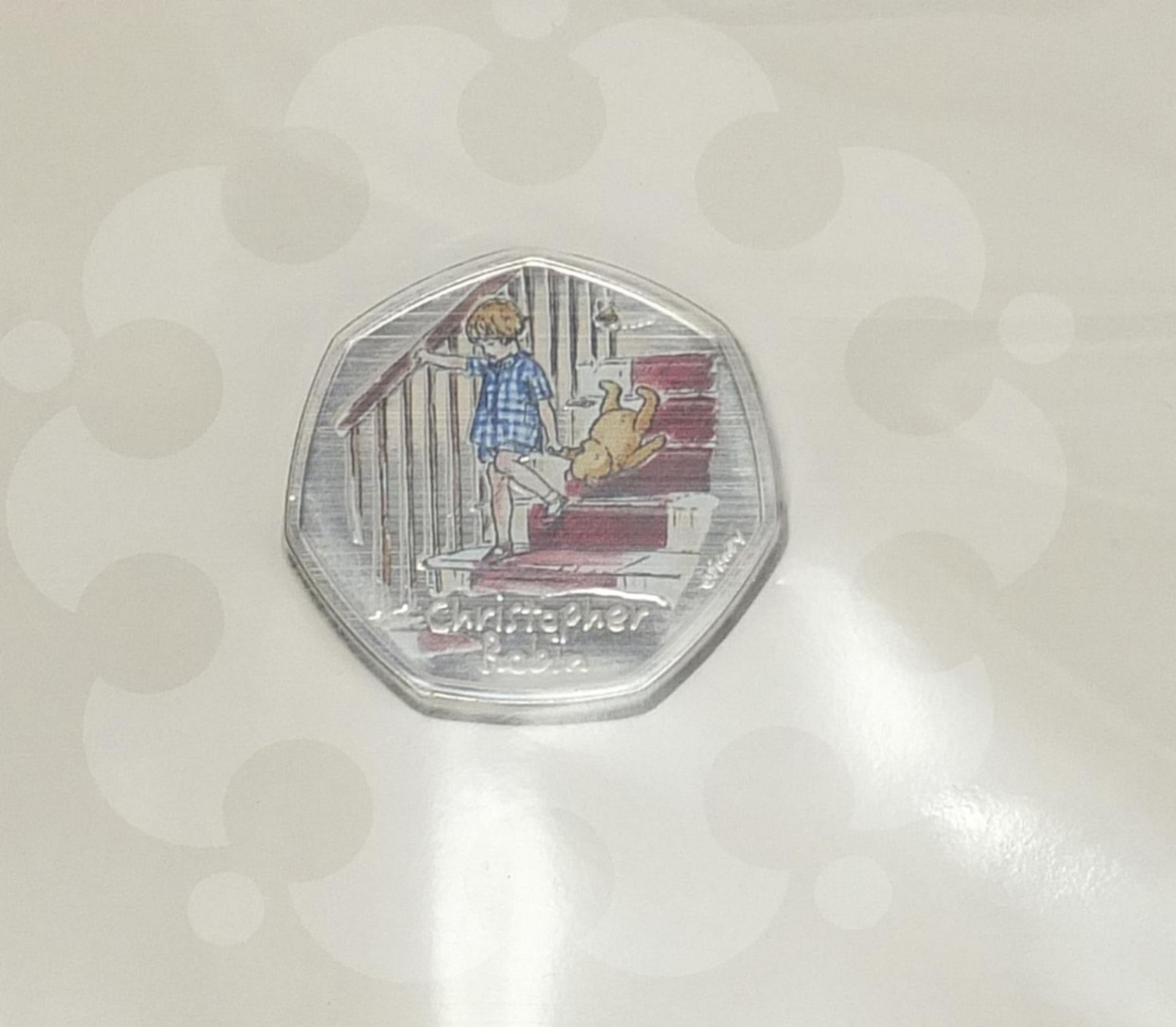 Three Royal Mint Classic Pooh coloured fifty pence pieces :For Further Condition Reports Please - Image 4 of 6