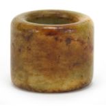 Chinese hardstone archer's ring, 3.6cm in diameter :For Further Condition Reports Please Visit Our