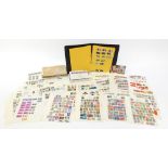 British and world stamps arranged on sheets including USA, Canada and South Africa :For Further