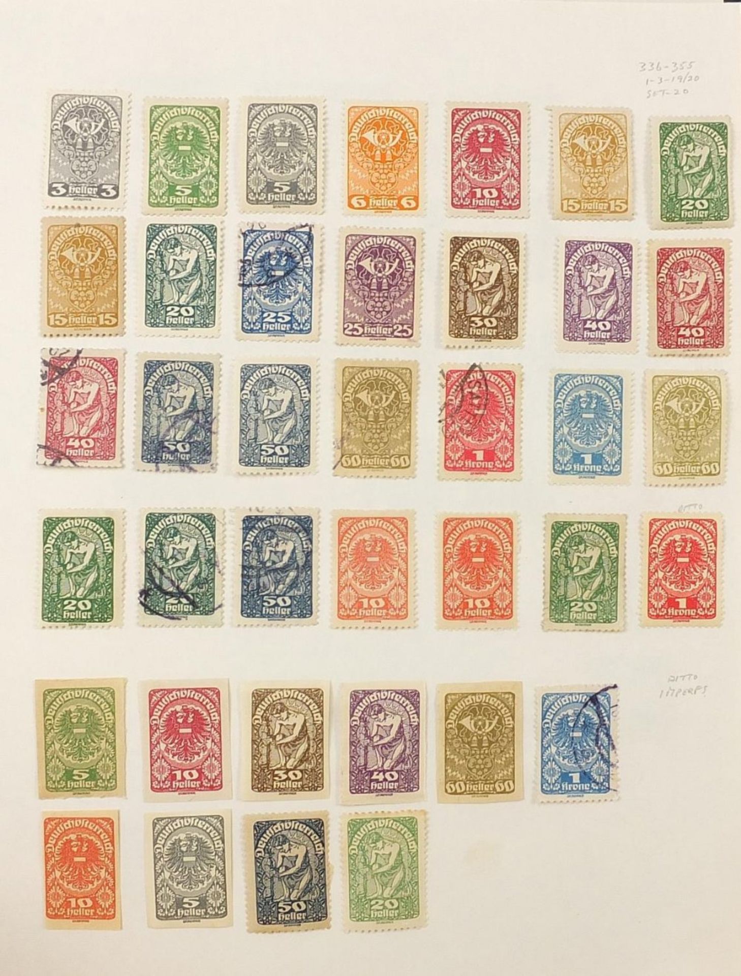 Extensive collection of antique and later world stamps arranged in albums including Brazil, - Image 46 of 52