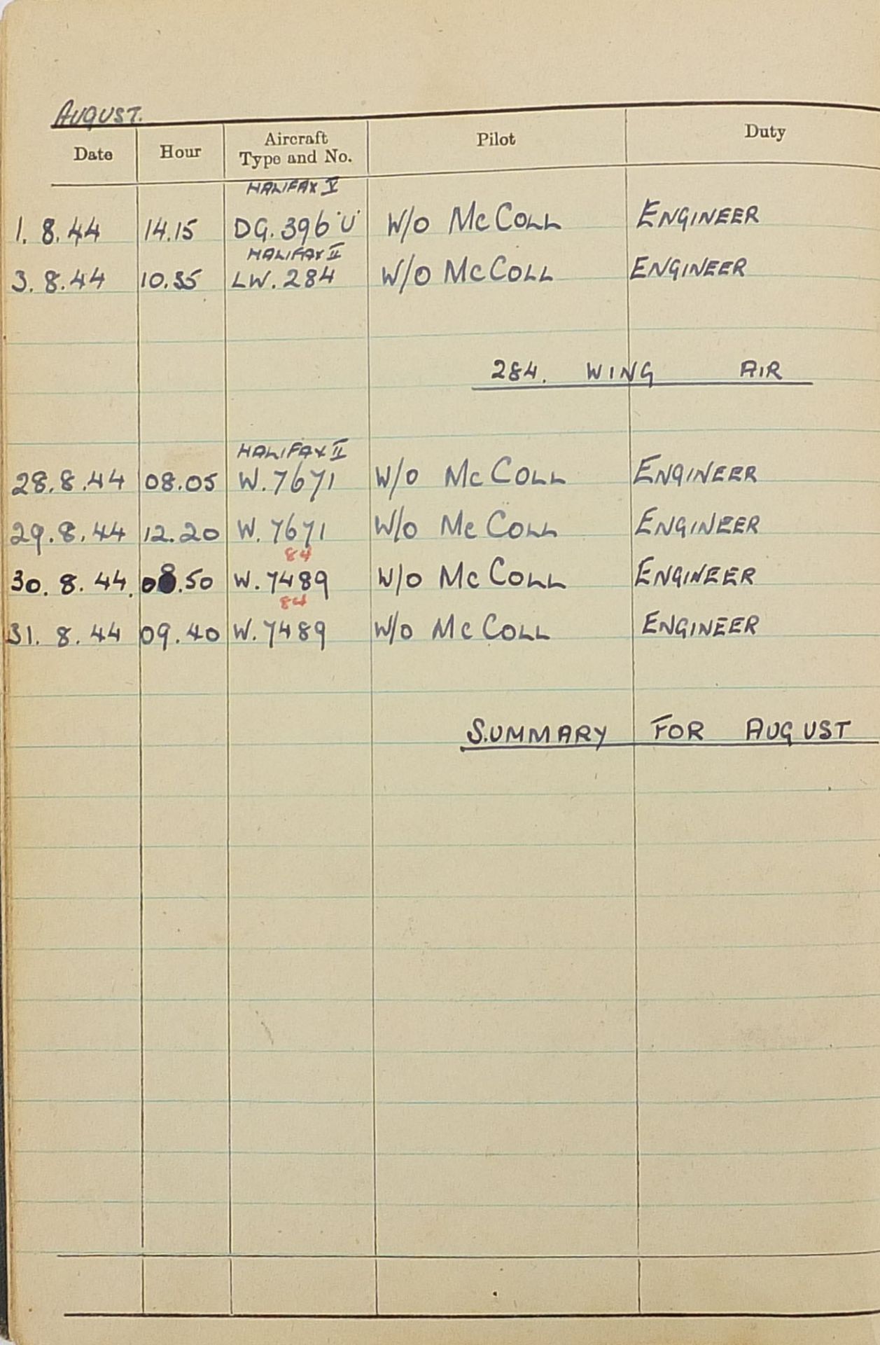 British military World War II four medal group relating to F/SGT Dann 1891194 Flight Engineer - Image 21 of 34