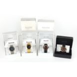 Four gentlemen's Accurist wristwatches with boxes and paperwork comprising MS632, MB032B, MS732B and