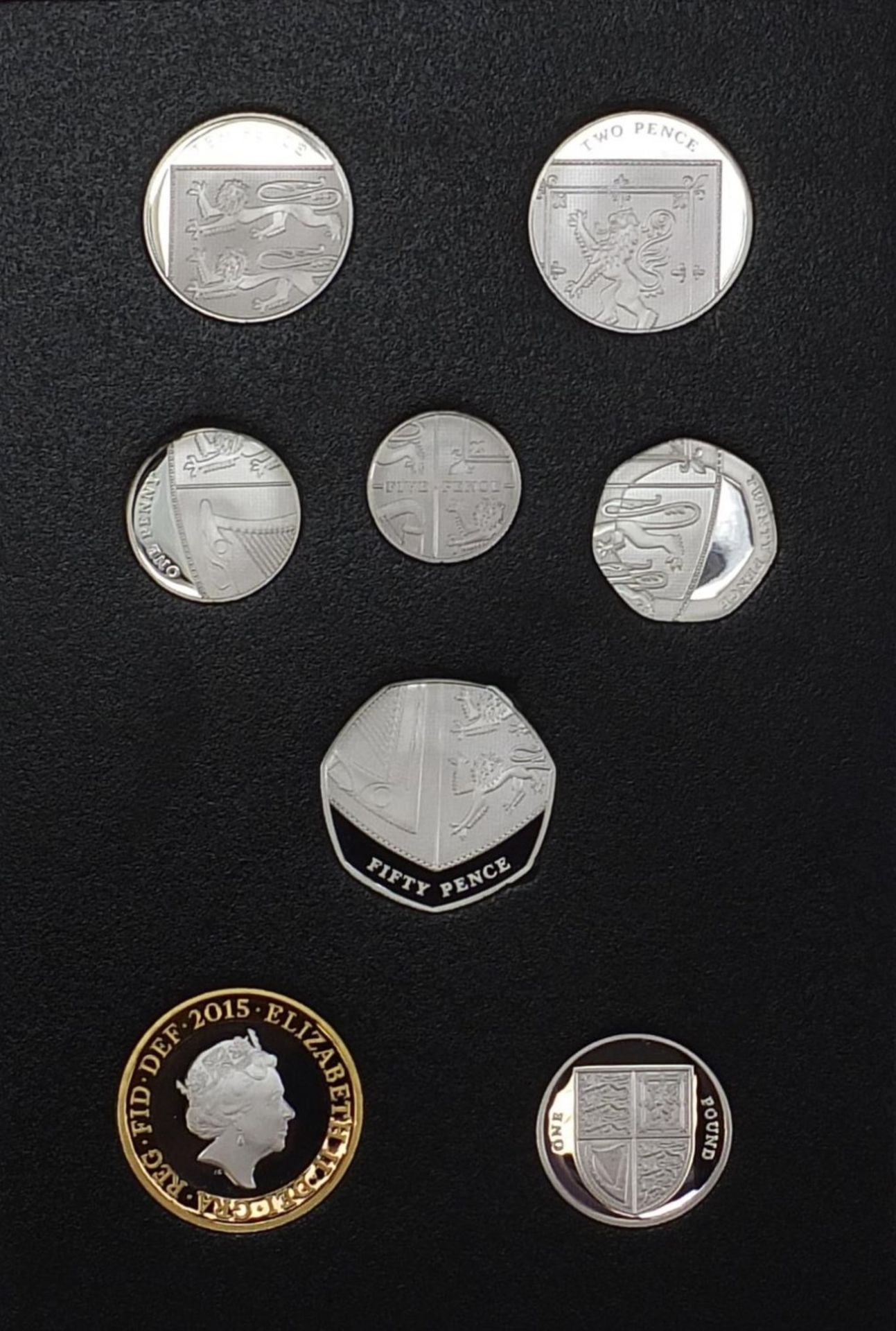 The Fifth Circulating Coin Portrait First and Final editions silver proof coin set with fitted - Image 6 of 8