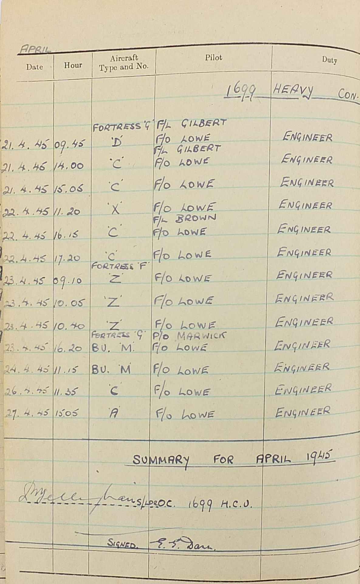 British military World War II four medal group relating to F/SGT Dann 1891194 Flight Engineer - Image 25 of 34