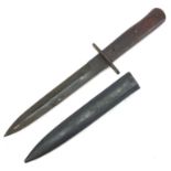 Military interest fighting knife, 30.5cm in length :For Further Condition Reports Please Visit Our