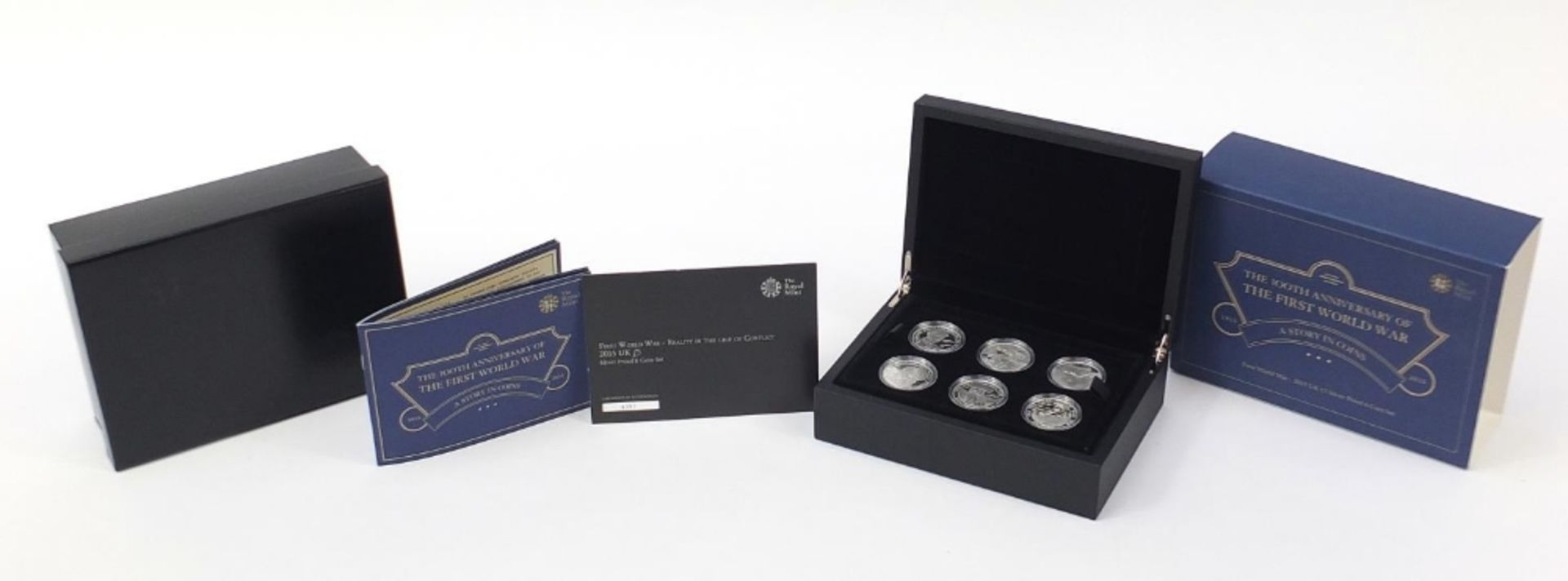 2015 five pound silver proof six coin set from the The 100th Anniversary of the First World War - Bild 6 aus 7