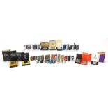 Collection of vintage and later pocket lighters including Kingsway, Champ, Colibri, Penguin and