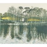 Eireen Wood '82 - Claremont Park, artist's proof, pencil signed coloured print, framed and glazed,