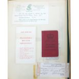 Two World War II period scrap albums including letters relating to South East Asia Land Forces and