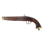 19th century flintlock pistol, 38cm in length :For Further Condition Reports Please Visit Our
