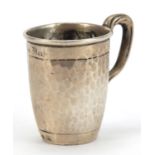Carl M Cohr, antique Danish silver christening cup, circa 1904-1932, 6.5cm high :For Further