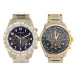 Two gentlemen's Citizen wristwatches with boxes comprising Eco-Drive 681310735 and 7N1221592 :For