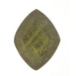 Marquis cut green sapphire gemstone, approximately 8.18 carat :For Further Condition Reports