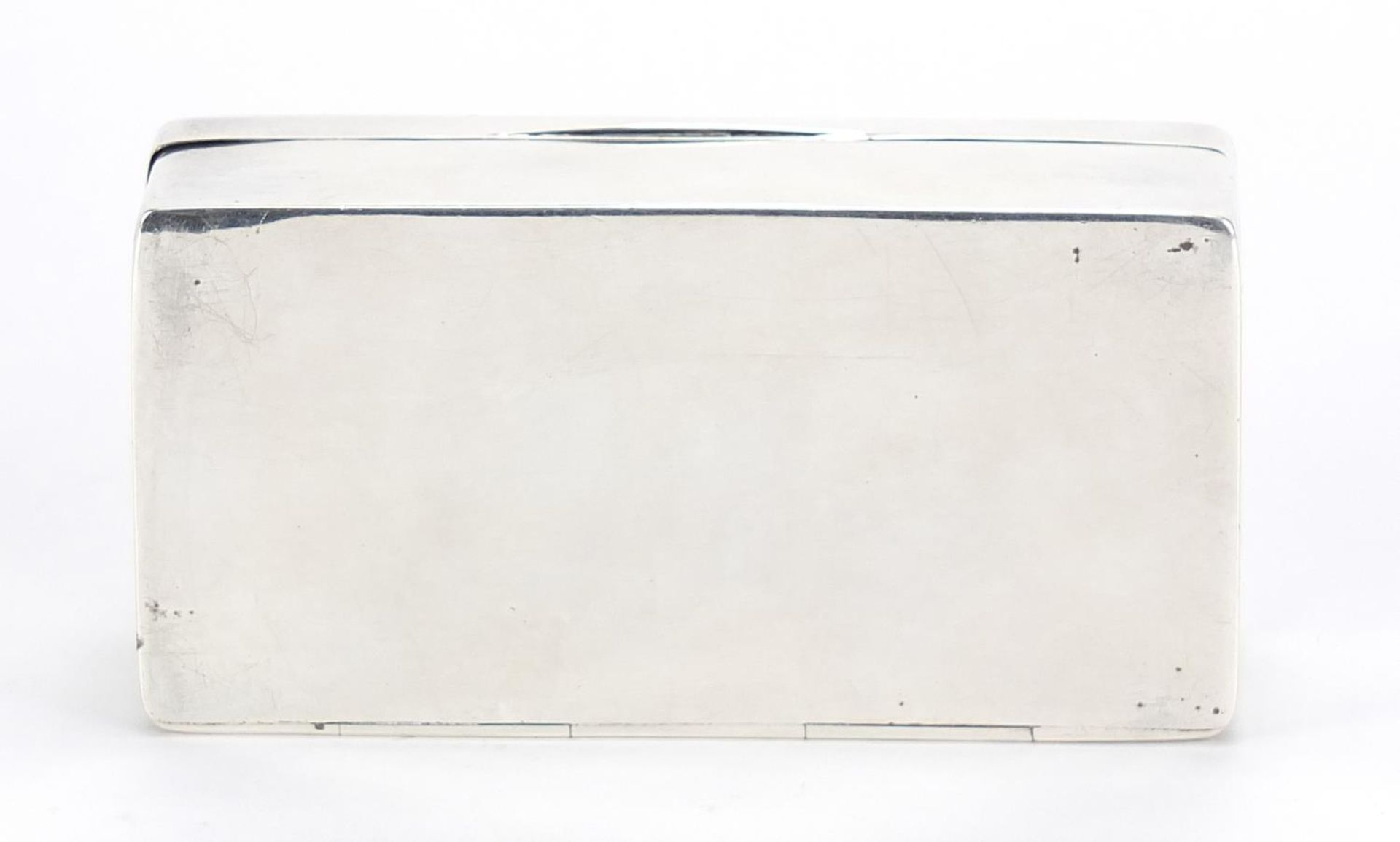 Andrew Barrett & Sons, Edward VII silver sandwich box, Chester 1902, 3cm high x 11.5cm W x 5.5cm - Image 5 of 5
