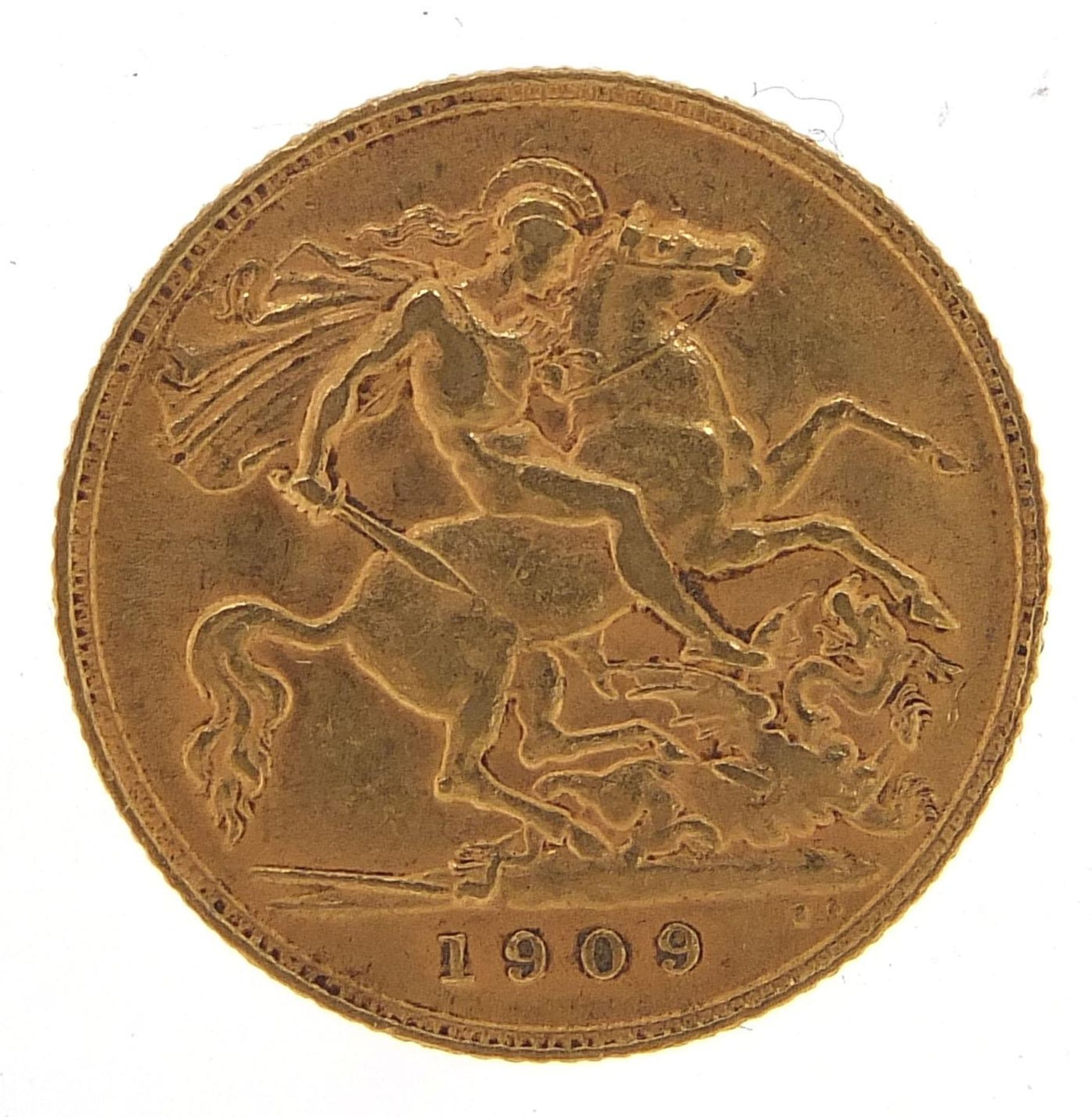 Edward VII 1909 gold half sovereign :For Further Condition Reports Please Visit Our Website, Updated - Image 2 of 2