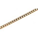 9ct gold curb link necklace, 60cm in length, 13.2g :For Further Condition Reports Please Visit Our